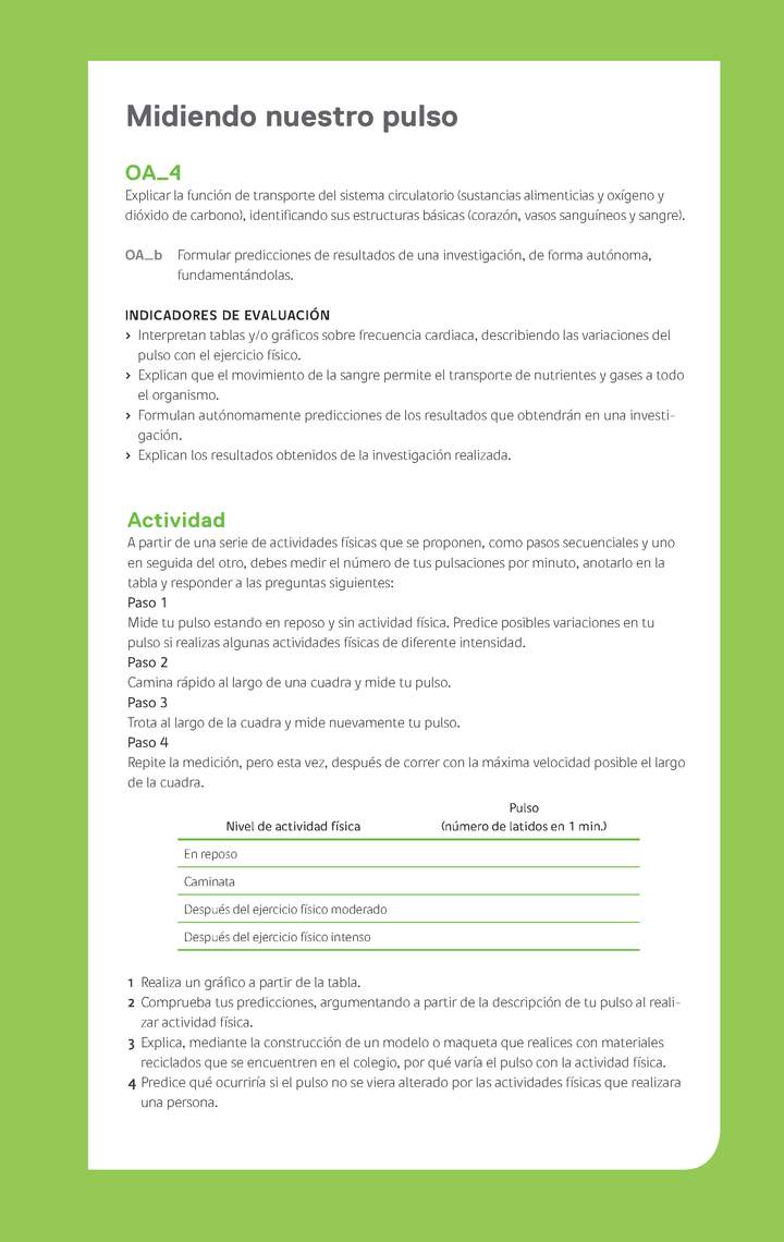 Evaluación Programa - OA04 - Midiendo nuestro pulso Imagen portada