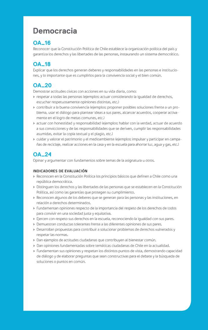 Evaluación Programa - OA16 - OA18 - OA20 - OA24 - Democracia Imagen portada