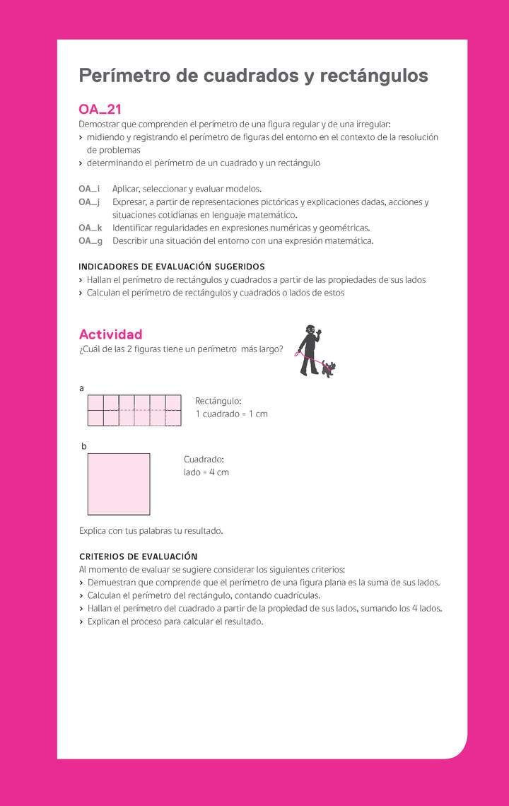 Evaluación Programas - MA03 OA21 - U2 - Perímetro de cuadrados y rectángulos Imagen portada