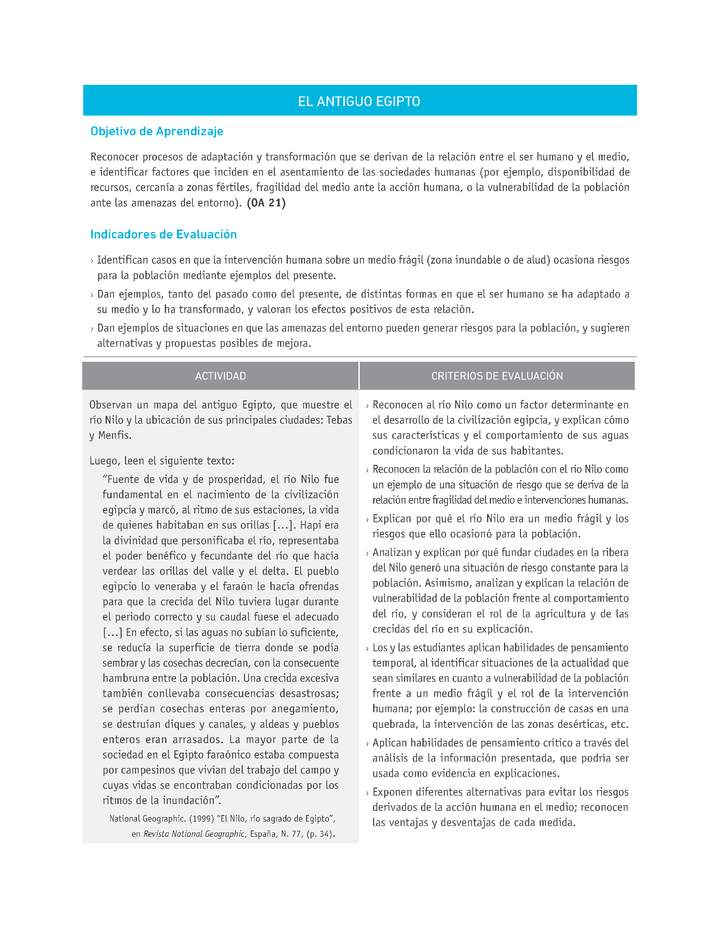Evaluación Programas - HI07 OA21 - U1 - EL ANTIGUO EGIPTO Imagen portada