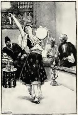 Ilustración: Danza de la esclava Morgiana Imagen portada