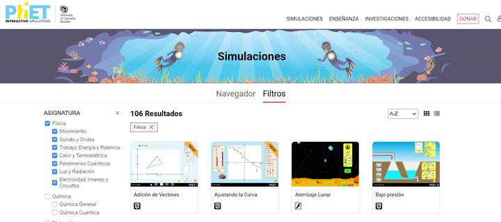 Simulador de circuitos eléctricos y electrónicos Phet Imagen portada