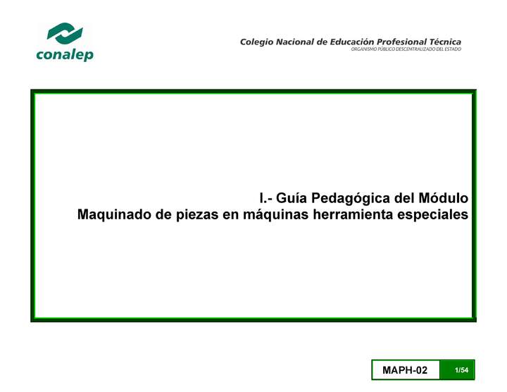 Guía pedagógica del módulo. Maquinado de piezas en torno y taladro. Imagen portada