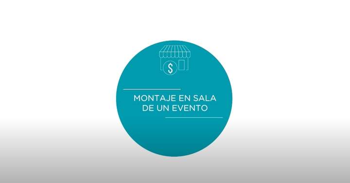Montaje en sala de un evento Imagen portada