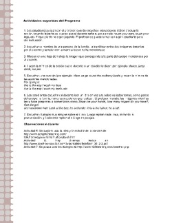 Actividades sugeridas Unidad 2 Imagen portada