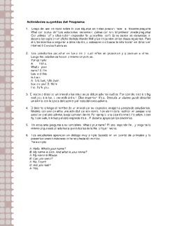 Actividades sugeridas Unidad 1 Imagen portada