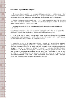 Actividades sugeridas Unidad 2 Imagen portada