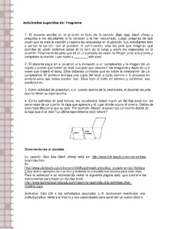 Actividades sugeridas Unidad 1 Imagen portada