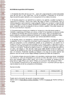 Actividades sugeridas Unidad 1 Imagen portada