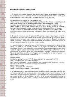 Actividades sugeridas Unidad 2 Imagen portada