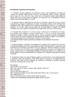 Actividades sugeridas Unidad 2 Imagen portada
