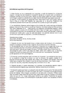 Actividades sugeridas Unidad 2 Imagen portada