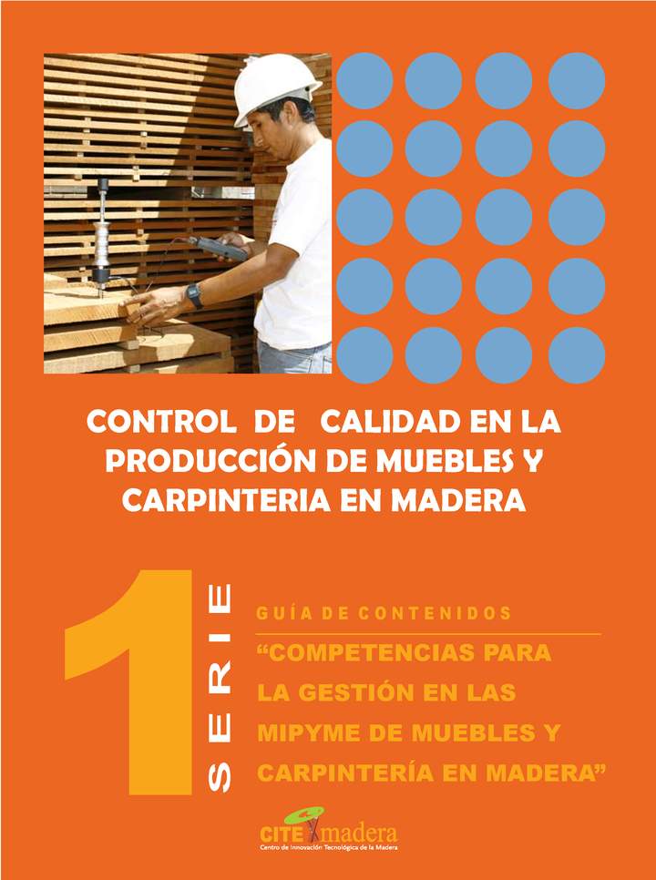 CITE Madera (2009). Control de calidad en la producción de muebles y carpintería en madera Imagen portada
