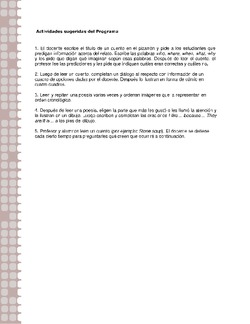 Actividades sugeridas Unidad 2 Imagen portada