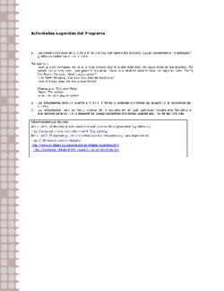Actividades sugeridas Unidad 1 Imagen portada