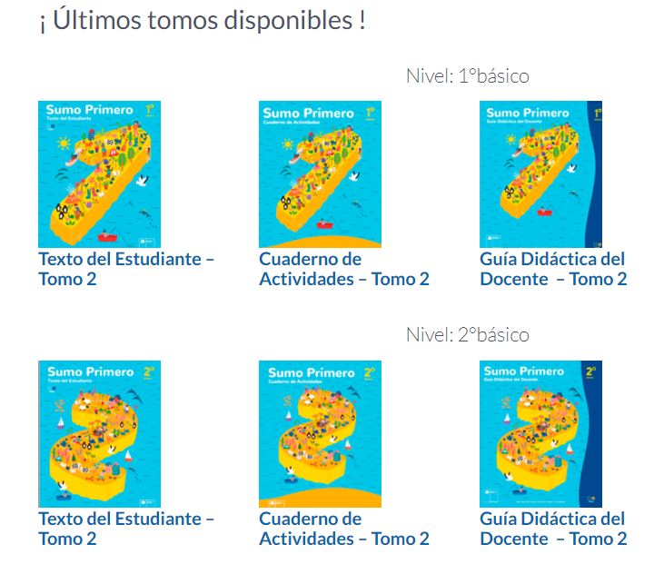 Recursos del plan Sumo Primero en versión digital Recursos del plan Sumo Primero en versión digital