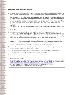 Actividades sugeridas Unidad 2 Imagen portada