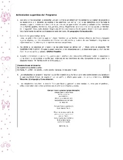 Actividades sugeridas Unidad 1 Imagen portada