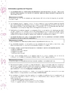 Actividades sugeridas Unidad 2 Imagen portada