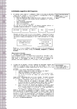 Actividades sugeridas Unidad 2 Imagen portada