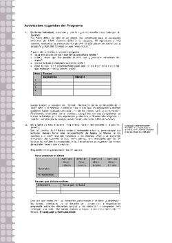 Actividades sugeridas Unidad 2 Imagen portada
