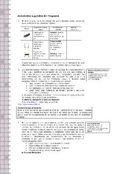 Actividades sugeridas Unidad 2 Imagen portada