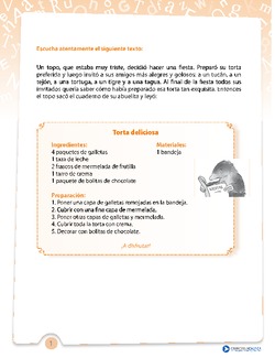 Texto receta Imagen portada