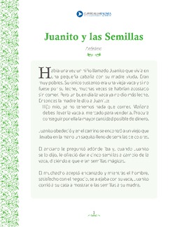 Juanito y las semillas mágicas Imagen portada