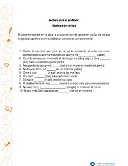 Escritura de verbos Imagen portada