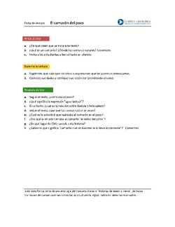 Ficha de lectura "El camarón del pozo" Imagen portada