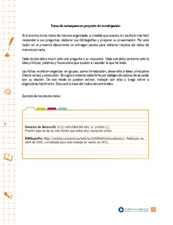 Toma de notas para un proyecto de investigación Imagen portada