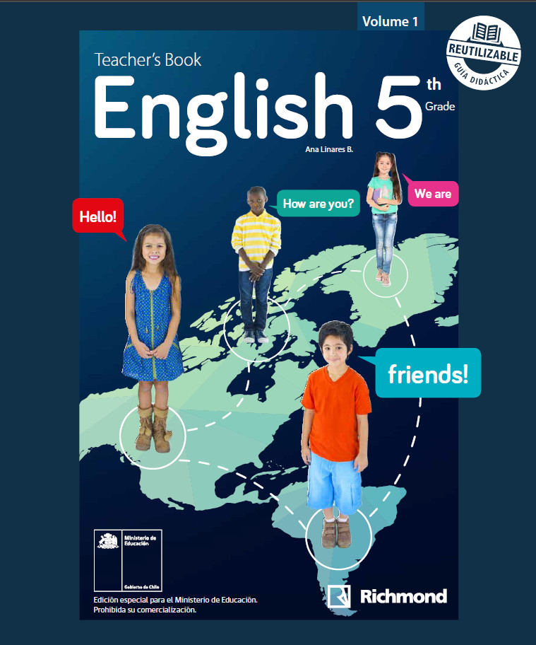 Inglés 5° básico, Richmond, Teacher's Book Volume 1 Imagen portada