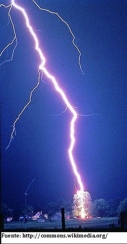 Descarga eléctrica de un rayo Imagen portada