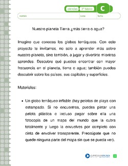 Nuestro planeta Tierra ¿mas tierra o agua Imagen portada