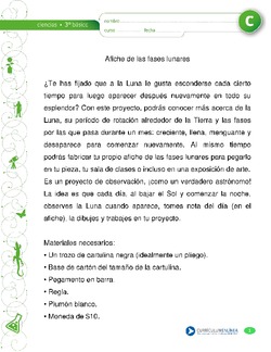 Afiche de las fases lunares Imagen portada