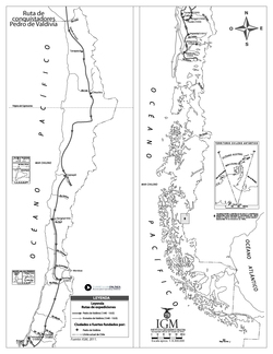 Ruta de conquistadores. Pedro de Valdivia Imagen portada