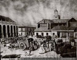 Plaza de Armas de Santiago en el siglo XIX Imagen portada