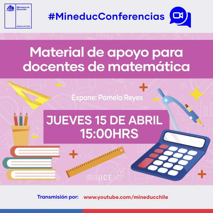 Conferencia: Material de apoyo para docentes de matemática Imagen portada