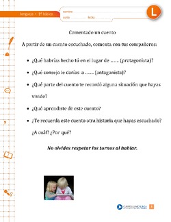 Comentando un cuento Imagen portada