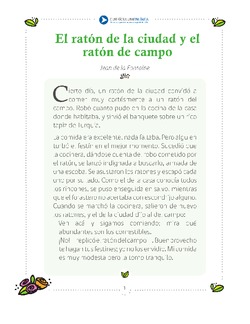 El ratón de ciudad y el ratón de campo Imagen portada