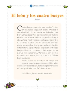 El León y los cuatro bueyes Imagen portada