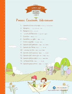 Lecturas sugeridas para la unidad 2: poemas, canciones y adivinanzas Imagen portada