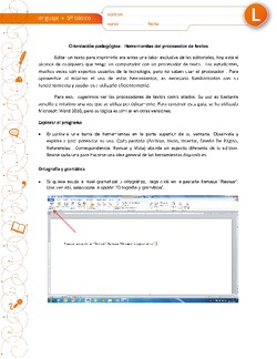 Herramientas del procesador de textos Imagen portada