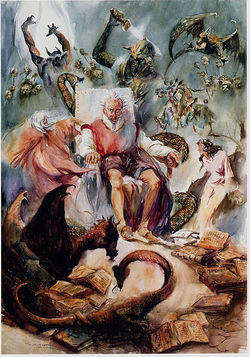 Ilustración: don Quijote y su locura Imagen portada