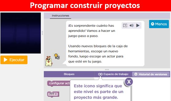 5º Etapa - Lección 20, 21, 22 y 23: Programar construir - CODE - Curso E (alineadas curricularmente) Imagen portada