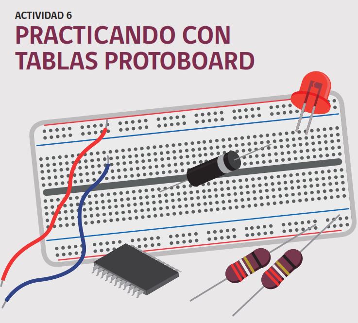 Actividad N°6: Practicando con tablas Protoboard Imagen portada