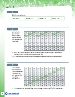 Resolución de problemas que involucra regularidades numéricas en tablas Imagen portada