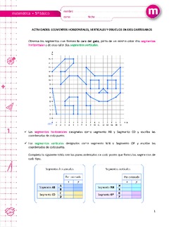 Segmentos horizontales, verticales y oblicuos en ejes cartesianos Imagen portada