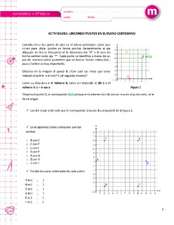 Ubicando puntos en el plano cartesiano Imagen portada
