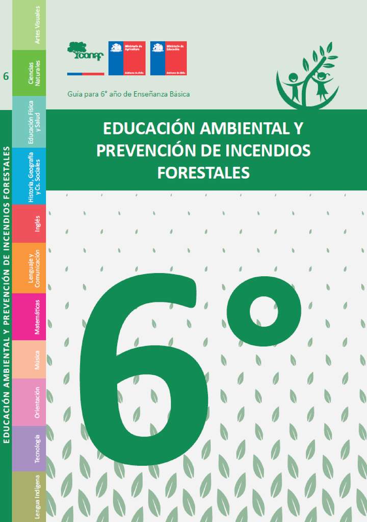 Educación ambiental y prevención de incendios forestales - 6° básico Imagen portada